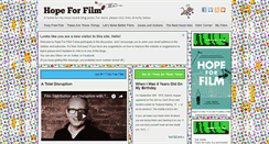 Desktop Screenshot of hopeforfilm.com