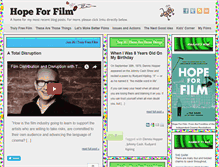 Tablet Screenshot of hopeforfilm.com